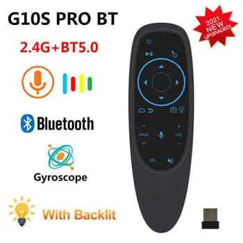 G10S Pro Голосовой пульт дистанционного управления 2.4G и Bluetooth-совместимая Беспроводная воздушная мышь, гироскоп, пульт дистанционного управления для Android Tv Box