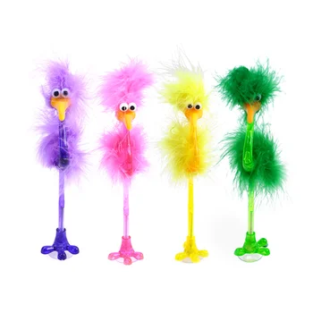 Набор шариковых ручек с мультяшным страусом - забавные письменные принадлежности для студентов и вечеринок