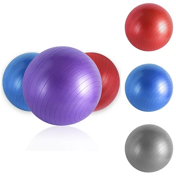 Новый мяч для йоги 55 см, мяч для упражнений с защитой от разрыва, мяч для тренировки баланса, мяч для физиотерапии, тренажерный зал, фитнес