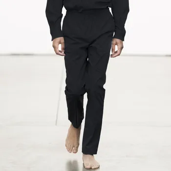 Мужские прямые брюки с эластичной резинкой на талии, Весна И лето 2023, новые модные мужские повседневные брюки средней талии Naples Fashion Harlan