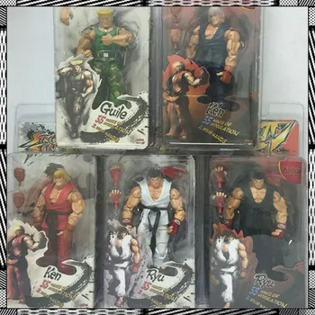 Аниме Street Fighter Файтинг Периферийная фигурка Кен Мастерс Хоши Рю ПВХ Кавайные игрушки, куклы, Декор комнаты, подарок для мальчиков