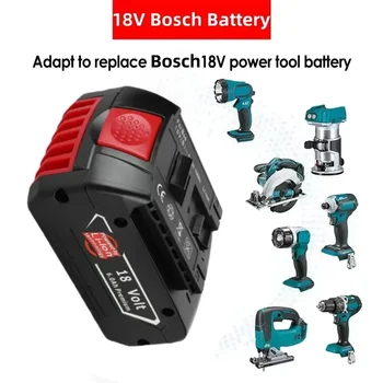Новые модели18V10000mah Литий-ионная Аккумуляторная батарея Для Bosch 18V Backup 10.0A Портативная Сменная Индикаторная лампа BAT609