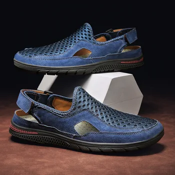 2021последние Сандалии Мужская Летняя Обувь для отдыха на открытом воздухе Мужская Удобная Обувь Деловые Сандалии на платформе