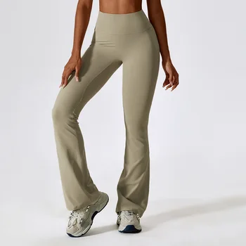 МИЛАШКИ, Высокая талия, Широкие спортивные брюки, Удобные расклешенные спортивные брюки, женские леггинсы для йоги и фитнеса 2023