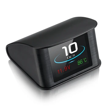 Автомобильный OBD цифровой измеритель HUD P10 2,2-дюймовый ЖК-экран Пластиковые автомобильные принадлежности Умный цифровой приборный головной дисплей