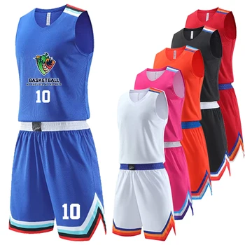 Новое поступление 2023 года, Мужская баскетбольная форма из 2 частей, Спортивный костюм, Профессиональная молодежная команда, Тренировочная Баскетбольная Майка на заказ