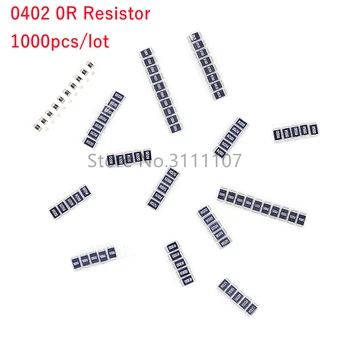 1000 шт./лот SMD Резистор 0402/1005 5% 1/16 Вт 0R Ом Резистор 0R