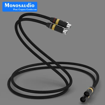 Соединительный кабель Monosaudio A202X XLR Balanced с Посеребренным XLR-Штекером 3Pin Типа 