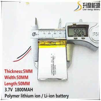 Литровый энергетический аккумулятор 505050 3,7 В 1800 мАч литий-полимерный аккумулятор 454853 504853 GPS навигатор MP3 приборы