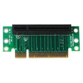 Карта PCI-Express 8X Riser Card с 90-градусным левосторонним переходником и адаптером PCIe для компьютерного сервера высотой 1U.