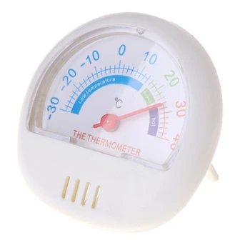Термометр с большим циферблатом для морозильной камеры, датчик температуры внутри и снаружи, легко читаемый, большой дисплей для кухни дома