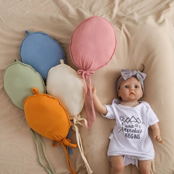 Реквизит для фотосъемки новорожденных, Украшения в форме воздушных шаров из хлопчатобумажной ткани, креативные аксессуары для детских фотографий, задний план