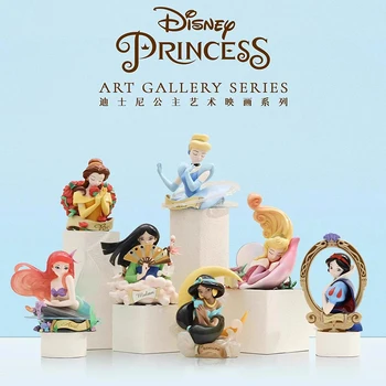 Аутентичная серия Disney Princess Art Reflection Blind Box Princess Ariel Belle, Украшения ручной работы, Коллекция подарков на День рождения