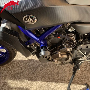 Мотоцикл С ЧПУ Рамка Слайдеры Аварийная Накладка Защита От Падения Для Yamaha MT07 MT 07 2015-2023 защита двигателя Слайдеры крышка
