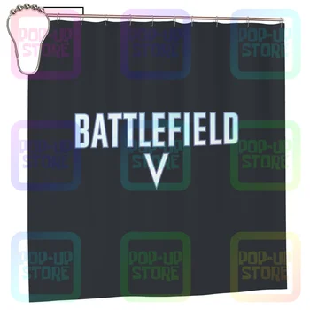 Видеоигра Battlefield V Battlefield Shooter с логотипом Daniel Recker Занавеска для душа, занавеска для ванной комнаты, прочная с крючком