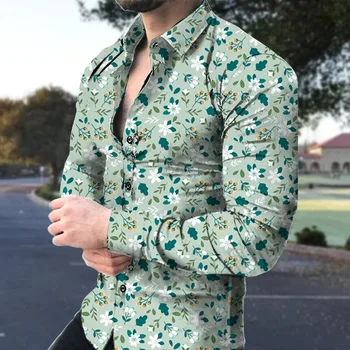 Гавайская мужская рубашка с коротким рукавом с рисунком 3D-печати Для лета, оригинальная повседневная уличная одежда большого размера, верхняя мужская одежда