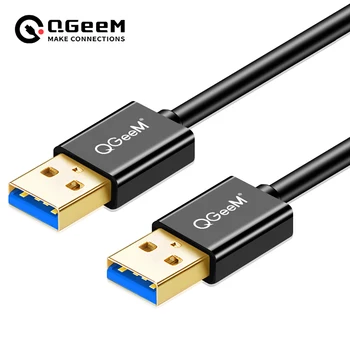 QGeeM USB 3,0 2,0 кабель Super Speed USB3.0 USB-Удлинитель типа 