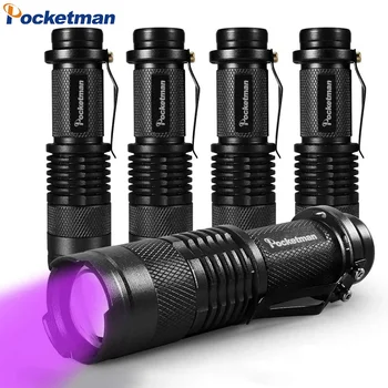 Ультрафиолетовый фонарик с черным светом, ультрафиолетовый детектор мочи Blacklight LED для обнаружения сухих пятен от мочи домашних животных