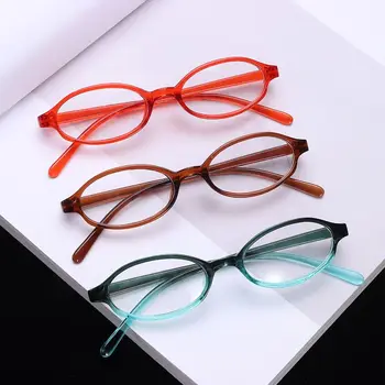 Маленькая овальная оправа для очков Japan Spicy Girl в оправе в стиле ретро INS, без макияжа, простые очки Y2K, женские очки