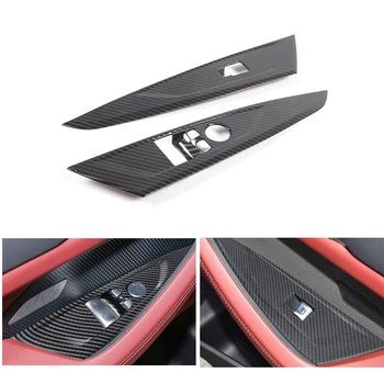 Для BMW 4 серии G22 G23 2020-2023 Кнопка подъема стекла окна автомобиля переключатель рамка накладка наклейки аксессуары