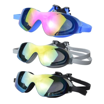 Очки для плавания с широким обзором, противотуманные и УЛЬТРАФИОЛЕТОВЫЕ очки для плавания Audlt, не протекающие очки для плавания