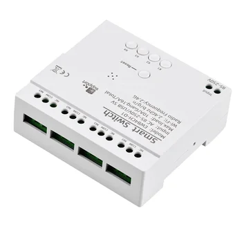 Умный WiFi-переключатель eWeLink EWB4CH-D1 - 4CH, DC7-32V/AC85-250V, дистанционное управление, Сухой контакт